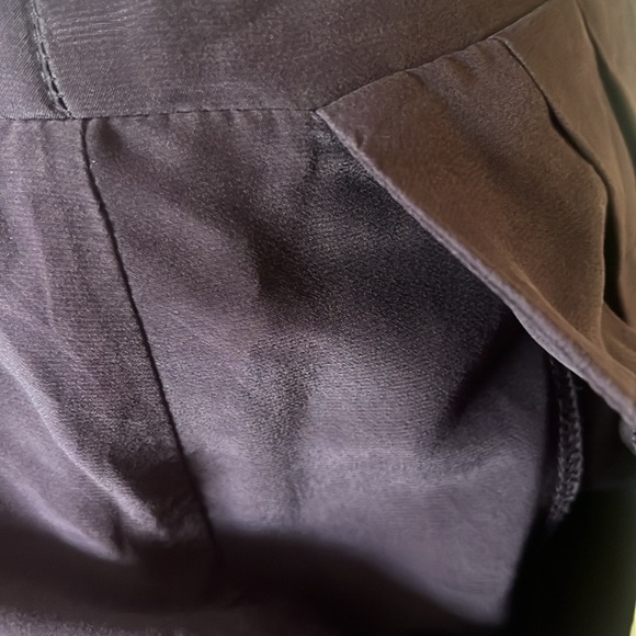 Madewell Skirt Womens XS Purple Hi Lo Silk Blend Pockets Pull On - Picture 5 of 11